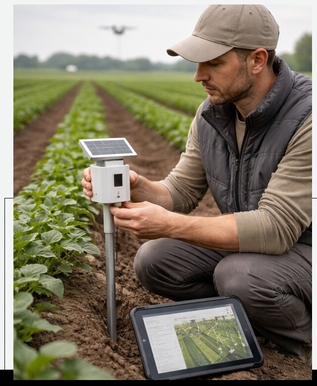 IoT мониторинг сельскохозяйственных полей и контроля в Белорецке