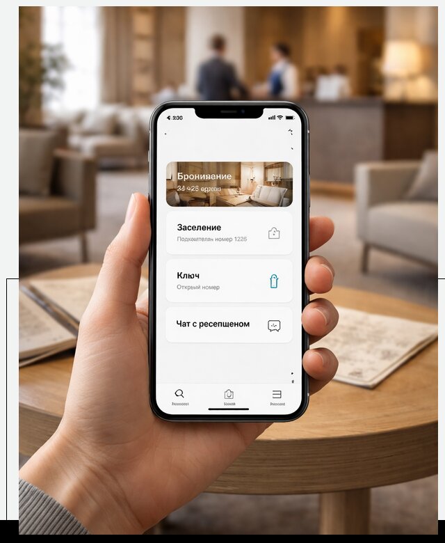 Мобильное приложение для гостей отеля в Белорецке, управление сервисом